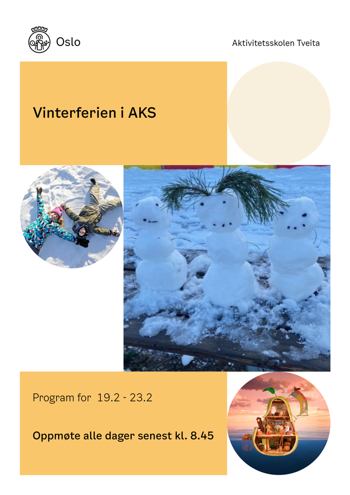 Vinterferien program plakat