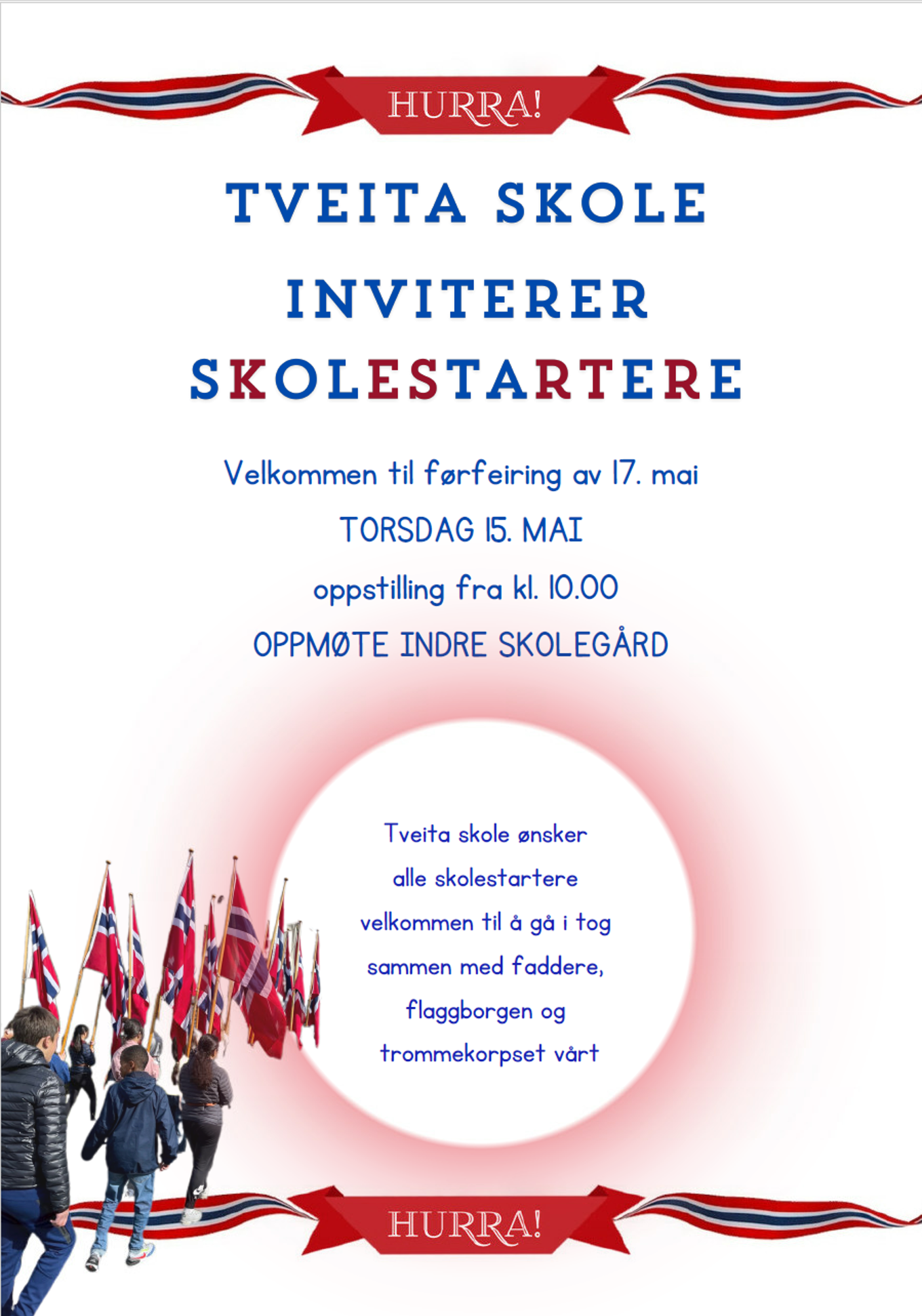 Invitasjon førfeiring 17.mai