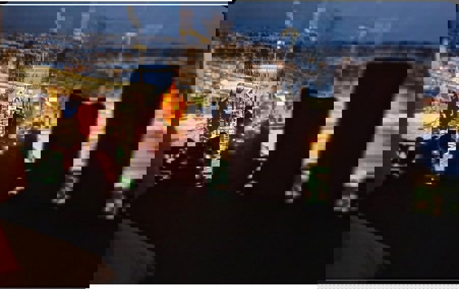 Advent lys på bibliotek