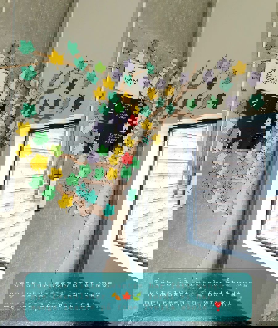 Tveitas lille lesetre med leseblader.