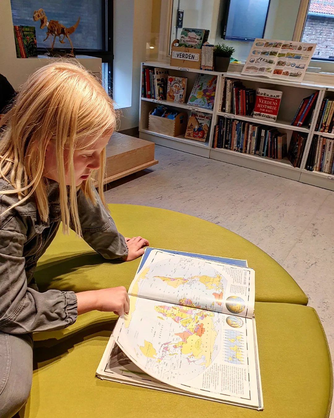 Barna leser- Skolebibliotek