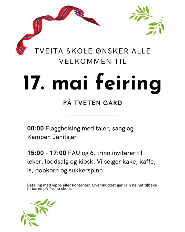 Foto: Siw Anita Johnsen Velkommen til 17.mai med Tveita skole